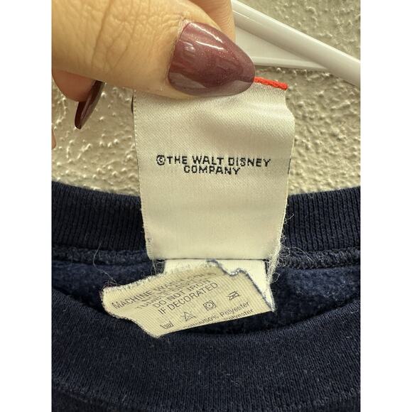 Mickey Inc Crewneck Sweatshirt Medium Walt Disney World Donald Duck Blue VTG - Picture 5 of 12